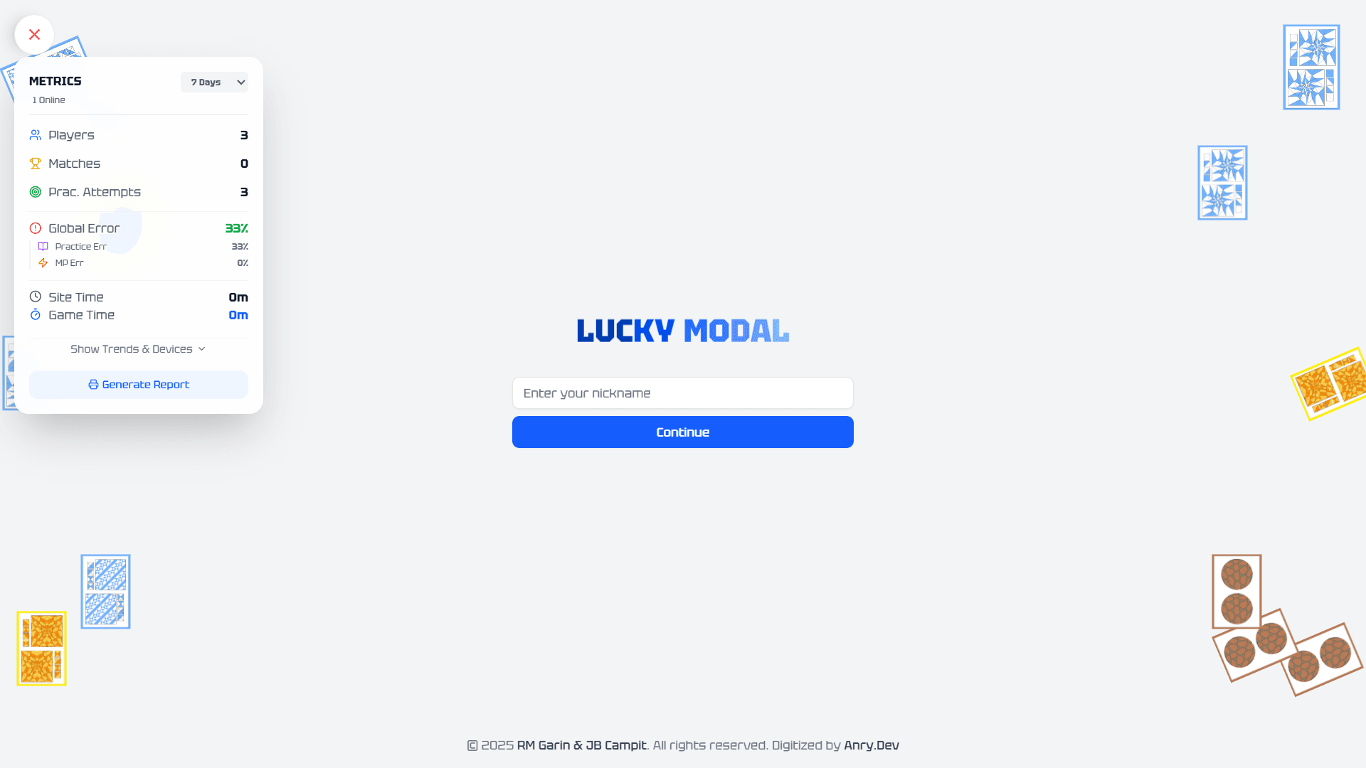 LUCKY MODAL screenshot